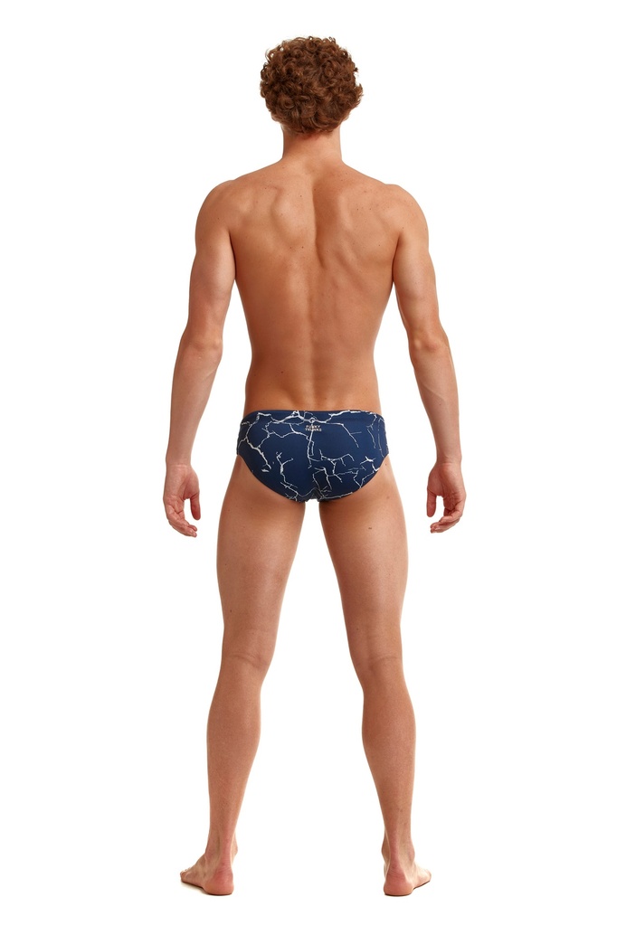 Badehose Funky Trunks Men Classic Brief / Silver Lining