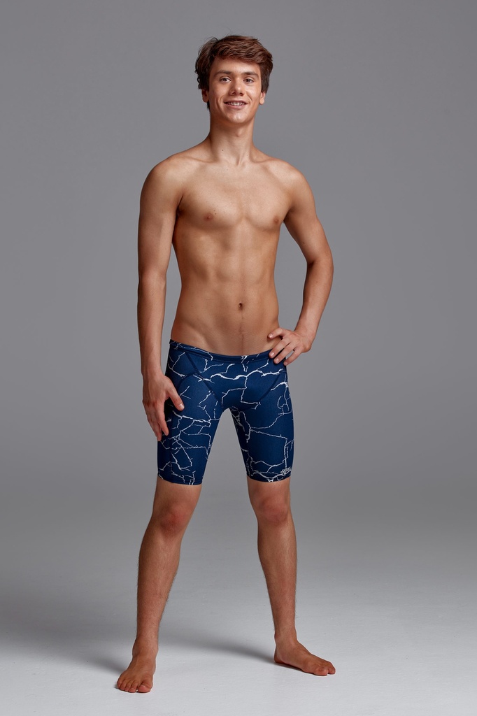 Badehose Funky Trunks Boys Training Jammer / Silver Lining