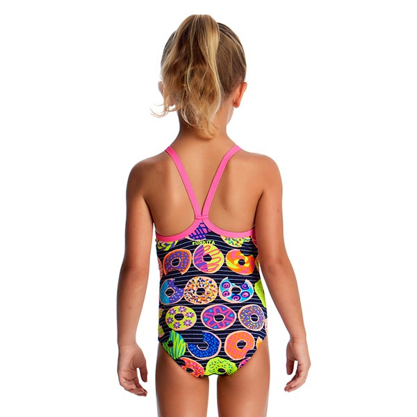 Badeanzug Funkita Mädchen Printed One Piece / Dunking Donuts