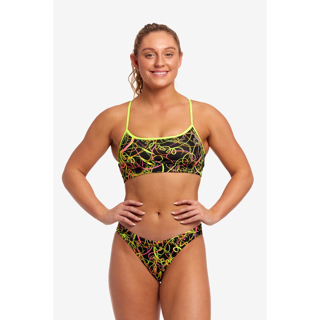 Bikinioberteil Funkita Ladies Swim Crop Top / Whip Lash