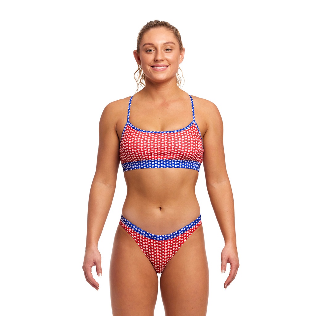 Bikinioberteil Funkita Ladies Swim Crop Top / Star Power