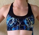 Funkita Fit Ladies Racerback Crop Top / Midnight Marble