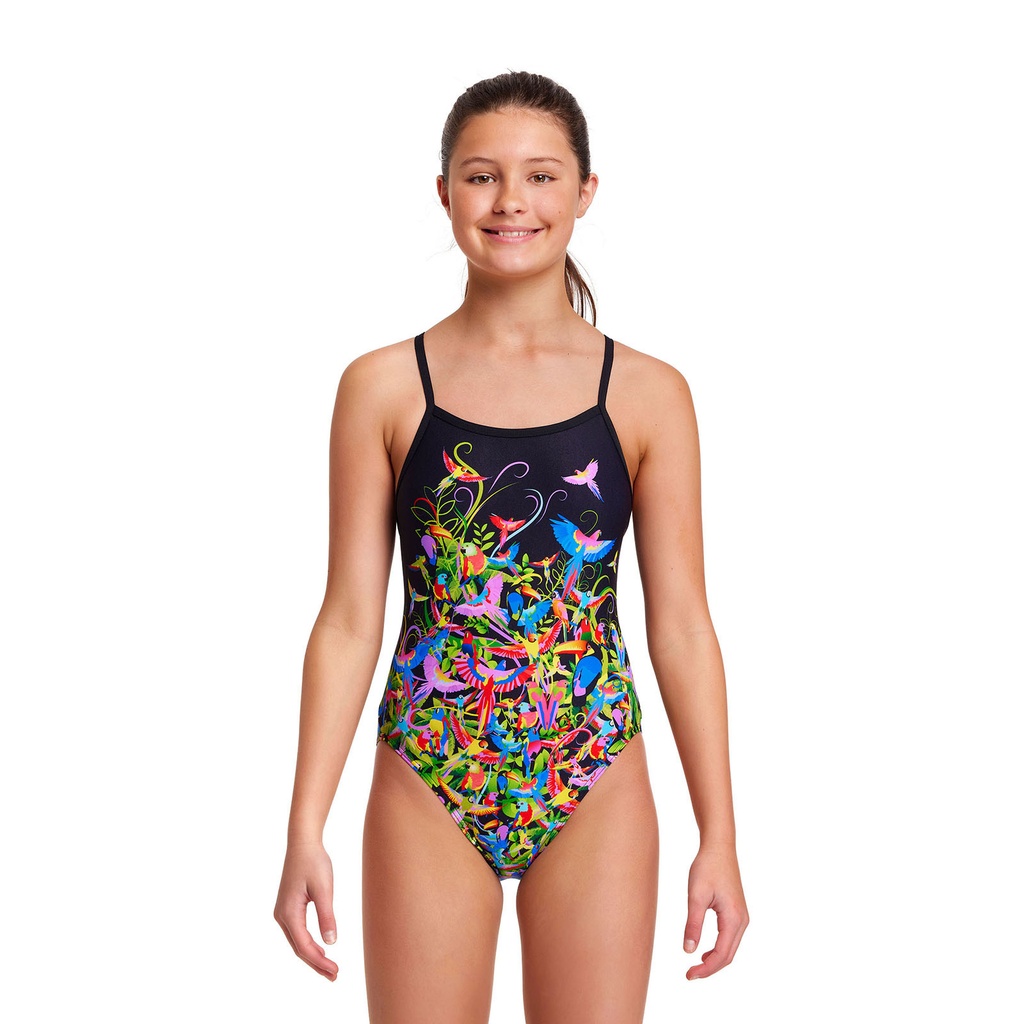 Badeanzug Funkita Girls Single Strap One Piece / Macaw Magic