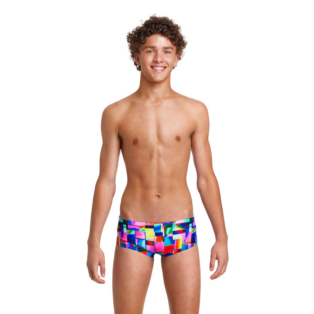 Badehose Funky Trunks Boys Sidewinder Trunk / Patch Panels