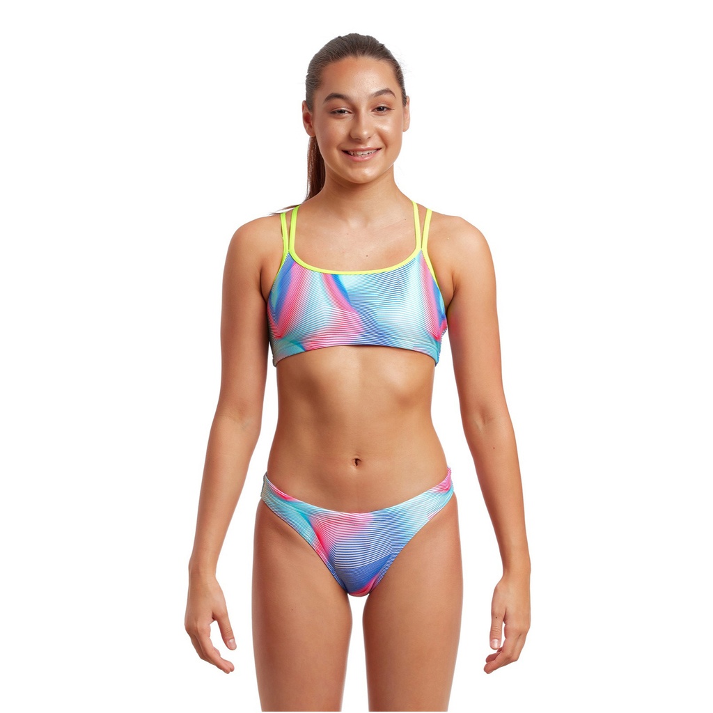 Bikini Funkita Girls Criss Cross Two Piece / Lava Lamp