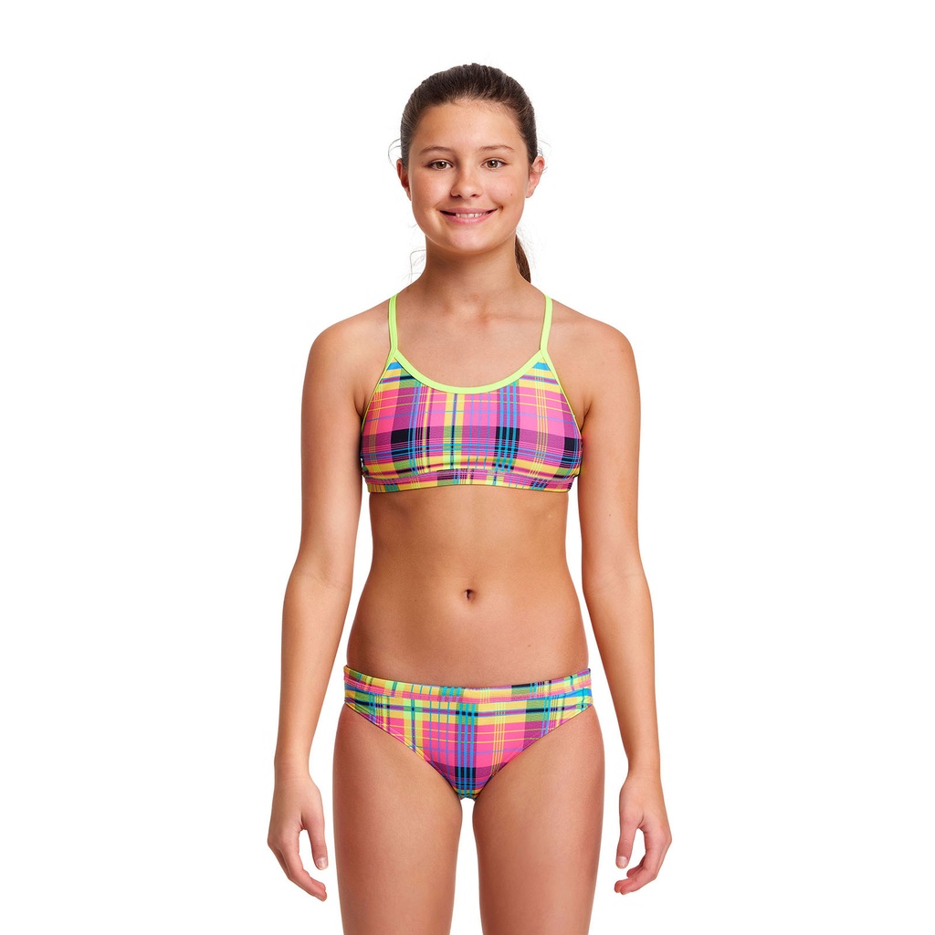 Bikini Funkita Girls Racerback Two Piece / Happy Highlander