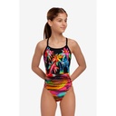 Badeanzug Funkita Girls Diamond Back One Piece / Sunset City