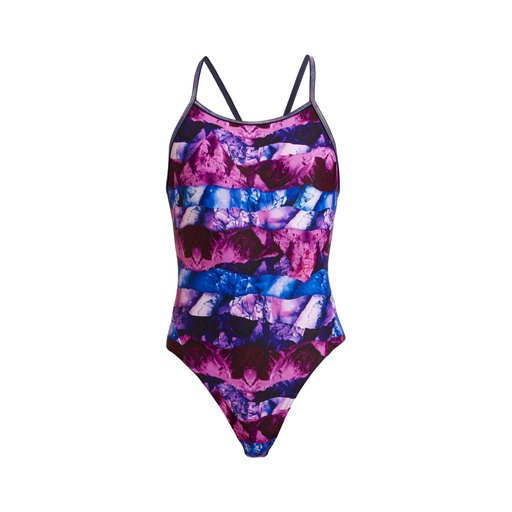 Badeanzug Funkita Girls Diamond Back One Piece / Ice Pack