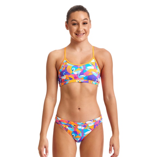 Bikini Funkita Eco Girls Racerback Two Piece / Swim Swan