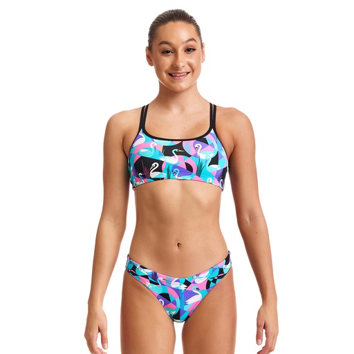 Bikini Funkita Eco Girls Racerback Two Piece / Swan Around