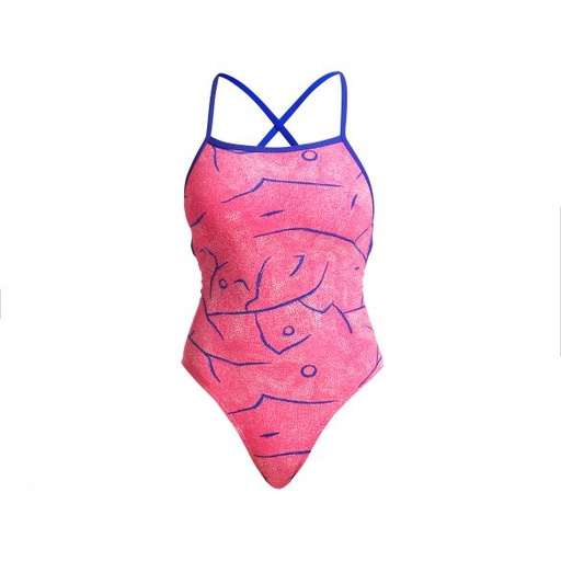 Badeanzug Funkita Girls Strapped In One Piece / Rock Salt