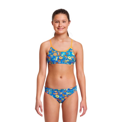 Bikini Funkita Eco Girls Racerback Two Piece / Big Cat Bash