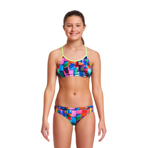 Bikini Funkita Eco Girls Racerback Two Piece / Patch Panels