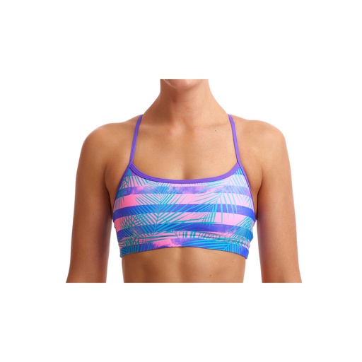 Bikinioberteil Funkita Ladies Swim Crop Top / Pastel Palm