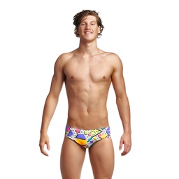 Badehose Funky Trunks Men Classic Brief / Jumbled Up
