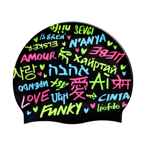 [FYG017N71458] Badekappe Funky Silicon Cap / Love Funky