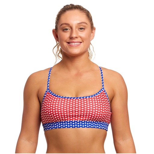 Bikinioberteil Funkita Ladies Swim Crop Top / Star Power