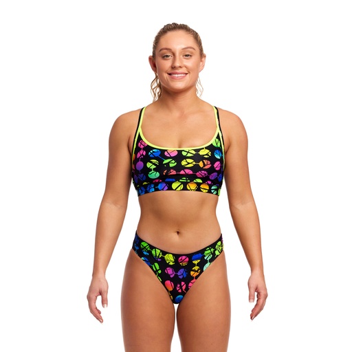 Bikinioberteil Funkita Ladies Sports Top / Broken Circle